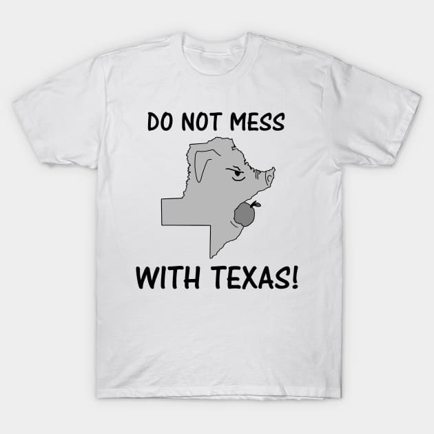 A funny map of Texas - 6 T-Shirt by percivalrussell